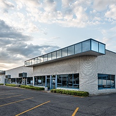 the exterior of a small, generic business building