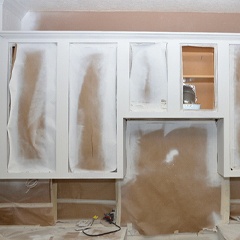 painting white cabinets