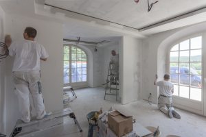 interior painting team at work